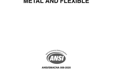 SMACNA – HVAC DUCT CONSTRUCTION STANDARDS – METAL AND FLEXIBLE, 4TH EDITION 2020