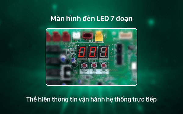 màn hình led 7 đoạn trên hệ thống dàn nóng VRV A