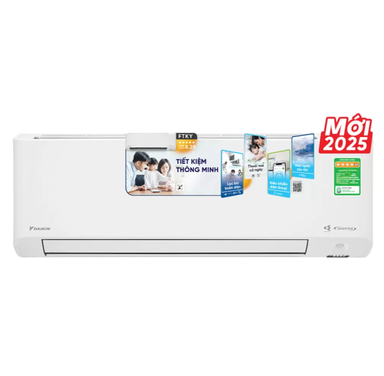 Máy lạnh Daikin FTKY71ZVMV Inverter - 3.0HP (3.0 ngựa) model 2025 - WIFI