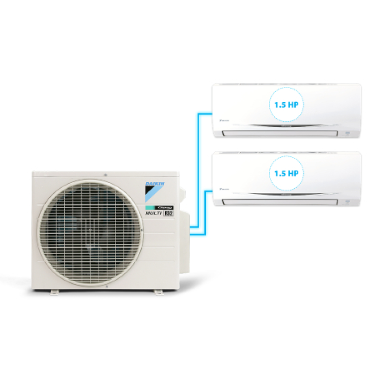 Combo 2 dàn lạnh Điều Hòa Daikin Inverter Multi S - 1.5HP + 1.5HP MKC70SVMV - CTKC35RVMV + CTKC35RVMV