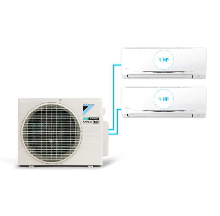 Combo 2 dàn lạnh Điều Hòa Inverter Multi S Daikin - 1HP + 1HP (MKC50RVMV - CTKC25RVMV + CTKC25RVMV)